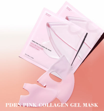 MASCARILLA DE GEL DE COLÁGENO ROSA (Caja de 4)