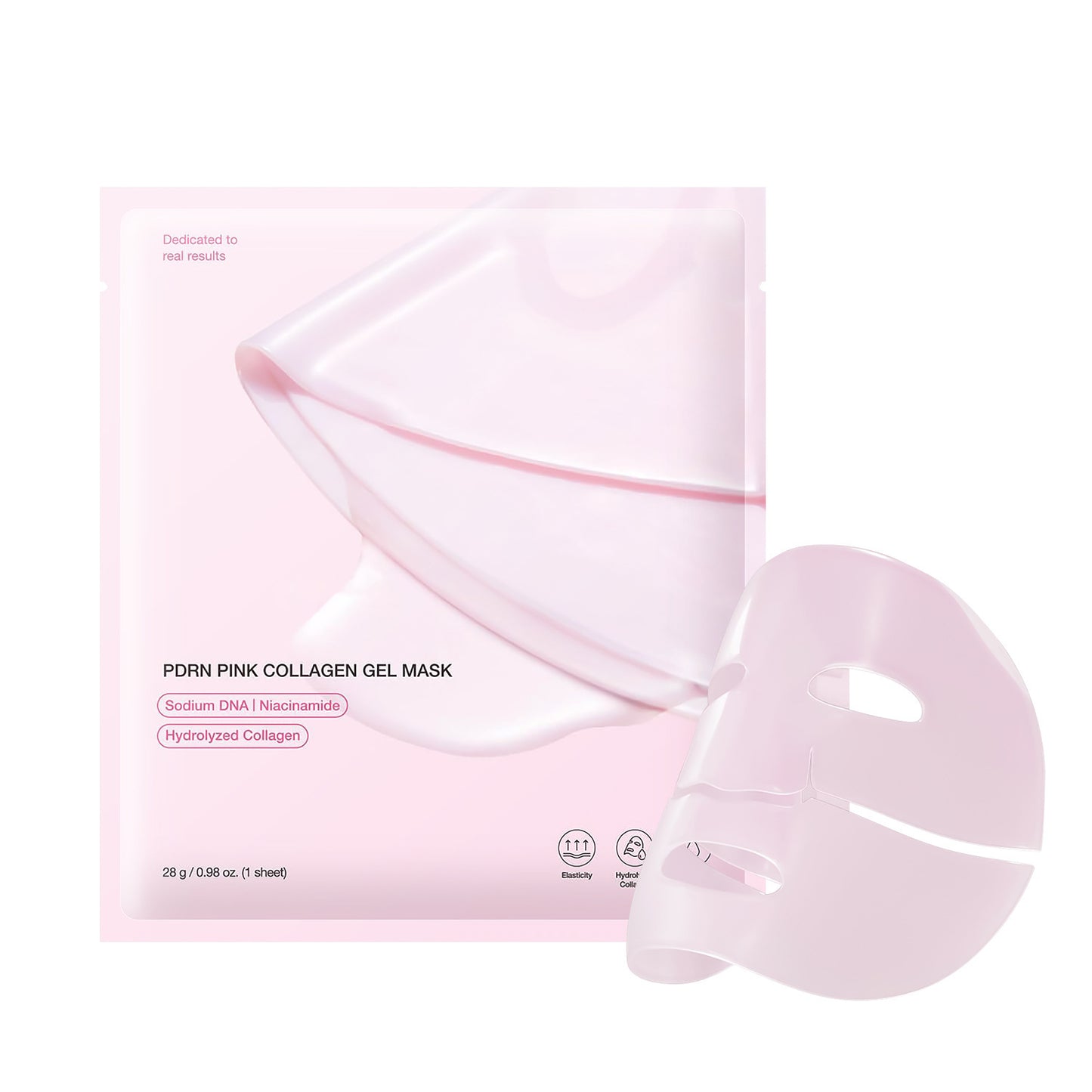 MASCARILLA DE GEL DE COLÁGENO ROSA (Caja de 4)